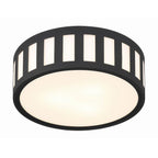 Crystorama KEN-2203-BF Black Forged Kendal 3 Light Black Forged Ceiling Mount Image 4