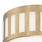 Crystorama Kendal 3 Light Black Forged Ceiling Mount