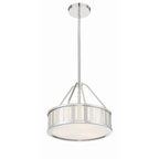 Crystorama Kendal 3 Light Black Forged Pendant