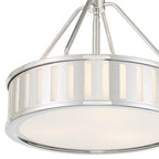 Crystorama KEN-8303-PN Polished Nickel Kendal 3 Light Polished Nickel Pendant Image 5