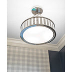 Crystorama KEN-8303-PN Polished Nickel Kendal 3 Light Polished Nickel Pendant Image 3