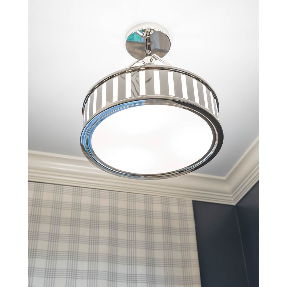 Crystorama KEN-8303-PN Polished Nickel Kendal 3 Light Polished Nickel Pendant Image 3