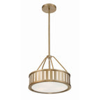 Crystorama Kendal 3 Light Black Forged Pendant