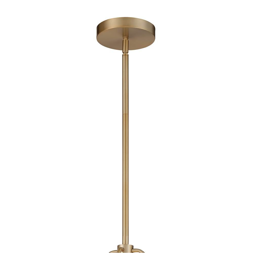 Crystorama KEN-8303-VG Vibrant Gold Kendal 3 Light Vibrant Gold Pendant Image 3