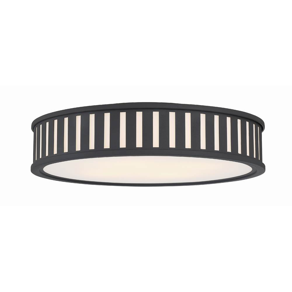 Crystorama KEN-8305-BF Black Forged Kendal 4 Light Black Forged Ceiling Mount Image 1