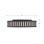 Crystorama KEN-8305-BF Black Forged Kendal 4 Light Black Forged Ceiling Mount Image 2