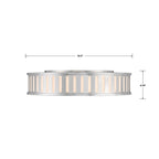 Crystorama KEN-8305-PN Polished Nickel Kendal 4 Light Polished Nickel Ceiling Mount Image 2
