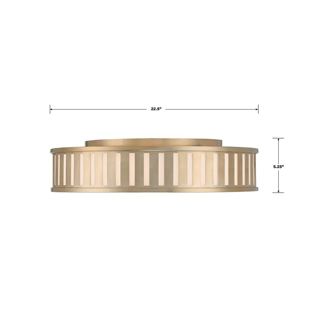Crystorama KEN-8305-VG Vibrant Gold Kendal 4 Light Vibrant Gold Ceiling Mount Image 2