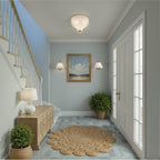 Crystorama LAY-300-LG Luxe Gold Layton 9.75'' Luxe Gold Semi Flush Mount Image 4