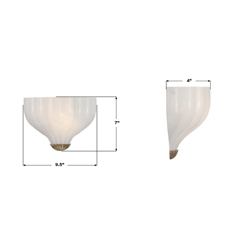 Crystorama LAY-301-LG Luxe Gold Layton 9.5'' Led Luxe Gold Sconce Image 3