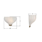 Crystorama LAY-301-LG Luxe Gold Layton 9.5'' Led Luxe Gold Sconce Image 3
