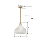 Crystorama LAY-305-LG Luxe Gold Layton 15'' Luxe Gold Pendant Image 3