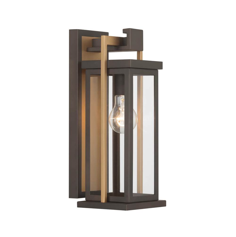 Crystorama LDL-901-TZ-TG Twilight Bronze,Textured Gold Lendel 6'' Twilight Bronze And Textured Gold Outdoor Sconce Image 1