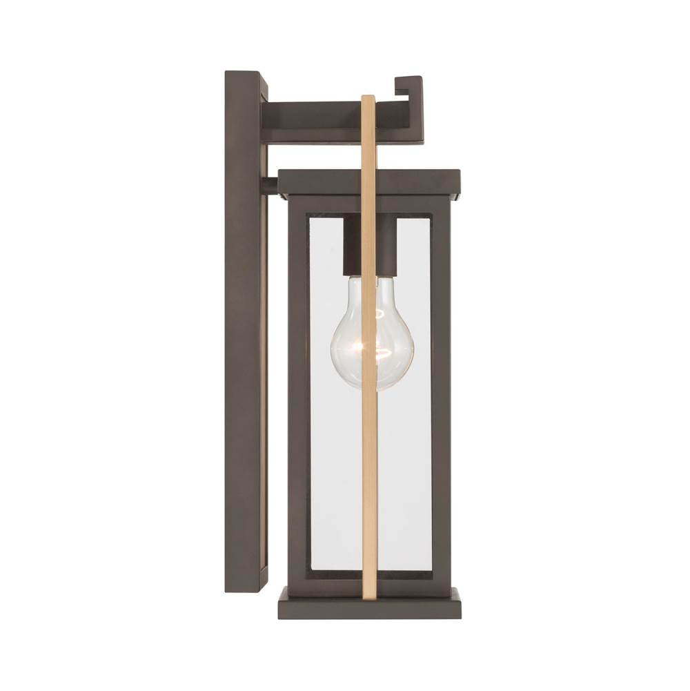 Crystorama LDL-901-TZ-TG Twilight Bronze,Textured Gold Lendel 6'' Twilight Bronze And Textured Gold Outdoor Sconce Image 5