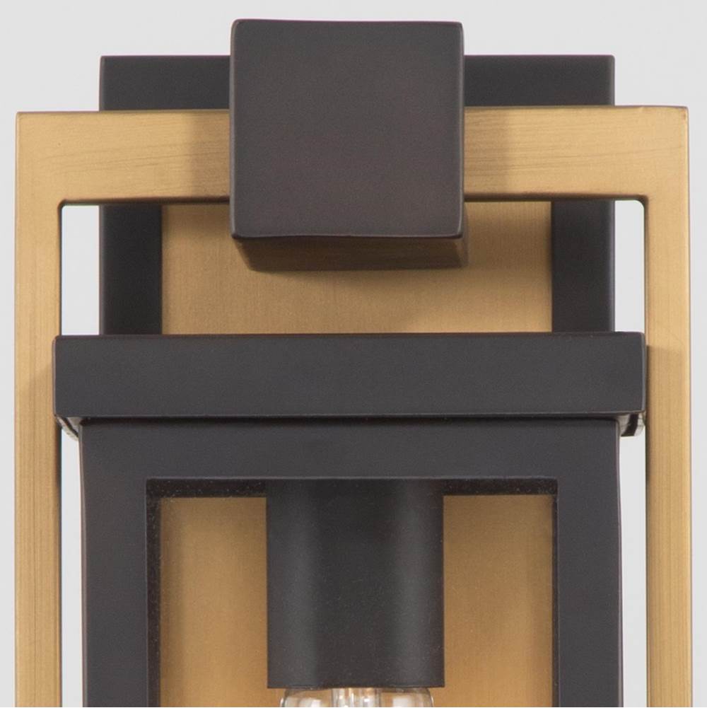 Crystorama LDL-901-TZ-TG Twilight Bronze,Textured Gold Lendel 6'' Twilight Bronze And Textured Gold Outdoor Sconce Image 4