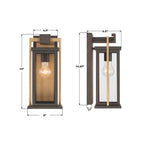 Crystorama LDL-901-TZ-TG Twilight Bronze,Textured Gold Lendel 6'' Twilight Bronze And Textured Gold Outdoor Sconce Image 2