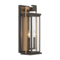 Crystorama LDL-902-TZ-TG Twilight Bronze,Textured Gold Lendel 8'' Twilight Bronze And Textured Gold Outdoor Sconce Image 1