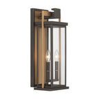 Crystorama LDL-902-TZ-TG Twilight Bronze,Textured Gold Lendel 8'' Twilight Bronze And Textured Gold Outdoor Sconce Image 1