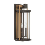 Crystorama Lendel 8'' Twilight Bronze And Textured Gold Outdoor Sconce