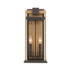 Crystorama LDL-902-TZ-TG Twilight Bronze,Textured Gold Lendel 8'' Twilight Bronze And Textured Gold Outdoor Sconce Image 6
