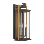 Crystorama Lendel 9.75'' Twilight Bronze And Textured Gold Outdoor Sconce