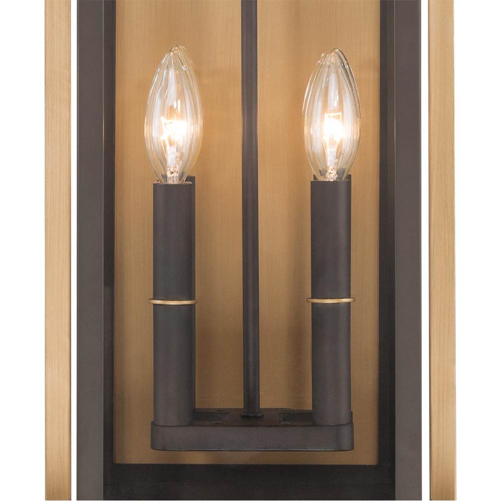 Crystorama LDL-904-TZ-TG Twilight Bronze,Textured Gold Lendel 9.75'' Twilight Bronze And Textured Gold Outdoor Sconce Image 4