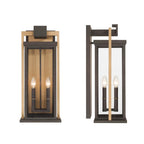 Crystorama LDL-904-TZ-TG Twilight Bronze,Textured Gold Lendel 9.75'' Twilight Bronze And Textured Gold Outdoor Sconce Image 2