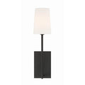 Crystorama LEN-251-BF Black Forged Lena 1 Light Black Forged Wall Mount Image 1