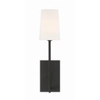 Crystorama LEN-251-BF Black Forged Lena 1 Light Black Forged Wall Mount Image 1