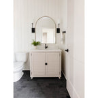 Crystorama Lena 1 Light Black Forged Wall Mount
