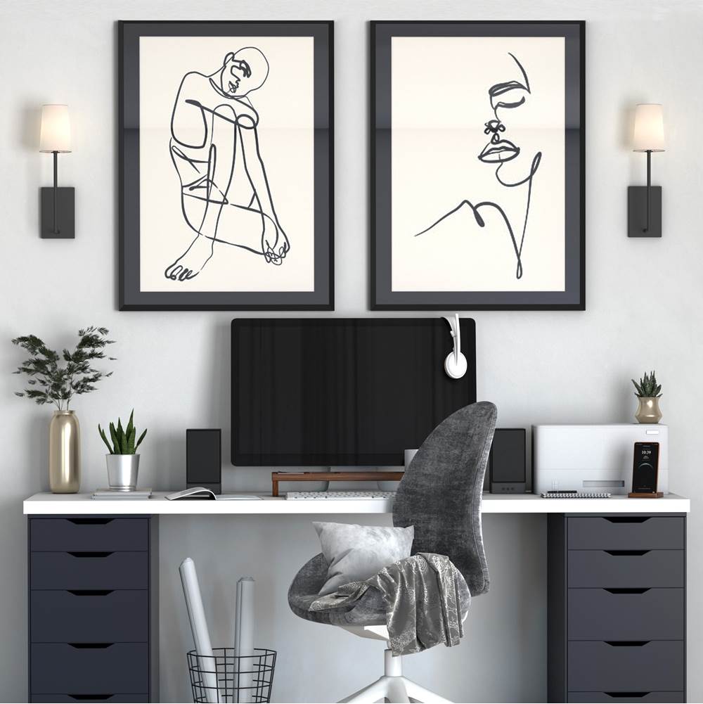 Crystorama LEN-251-BF Black Forged Lena 1 Light Black Forged Wall Mount Image 4