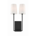 Crystorama LEN-252-BF Black Forged Lena 2 Light Black Forged Wall Mount Image 1