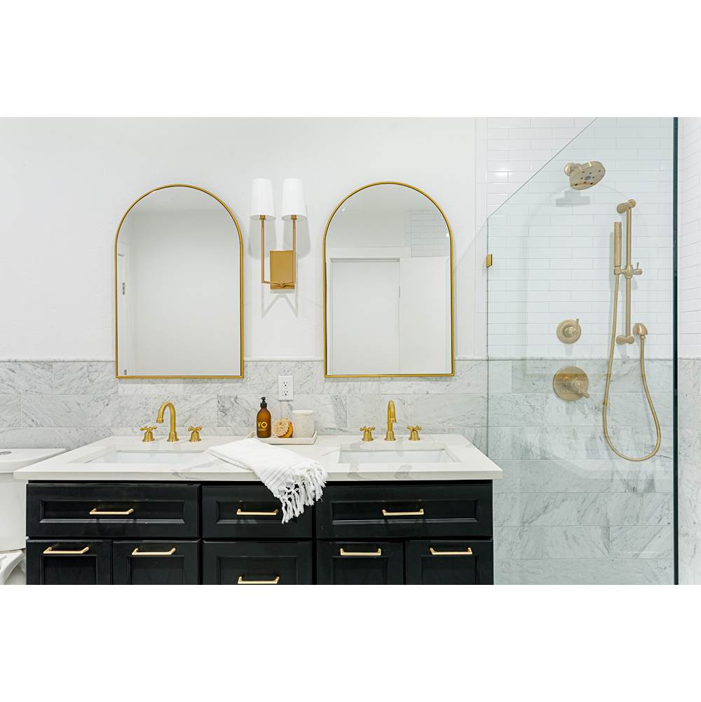 Crystorama LEN-252-VG Vibrant Gold Lena 2 Light Vibrant Gold Wall Mount Image 4