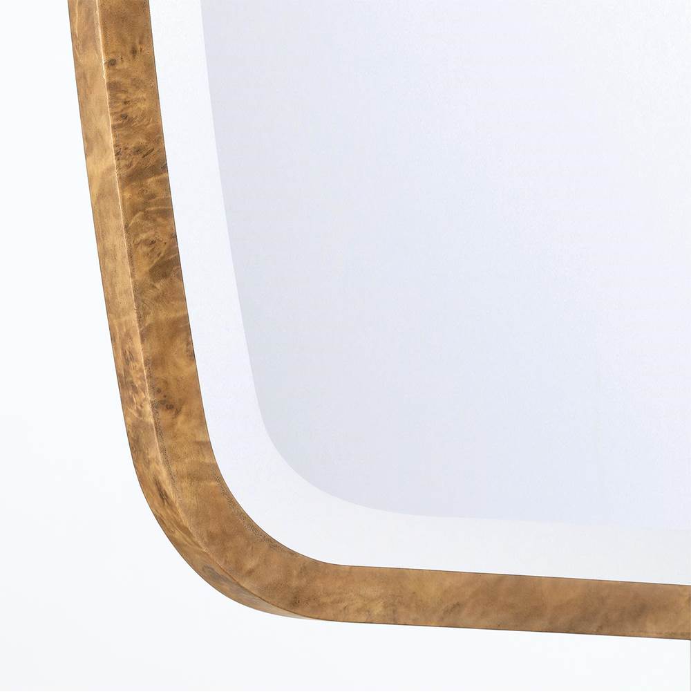 Crystorama LIN-M400-WD Wood Veneer Lindee 24'' Wood Veneer Mirror Image 7