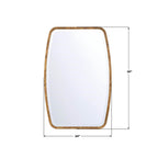 Crystorama LIN-M400-WD Wood Veneer Lindee 24'' Wood Veneer Mirror Image 3