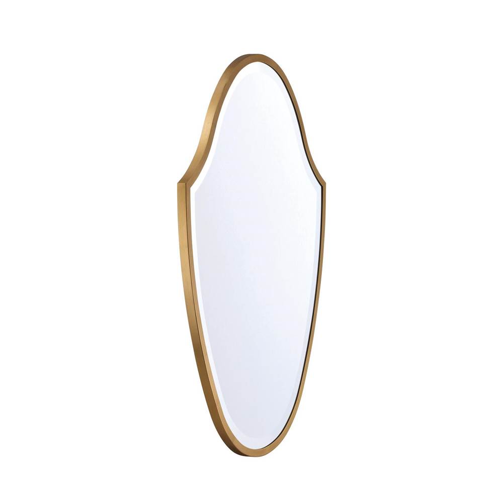 Crystorama Lindee 28'' Antique Gold Mirror