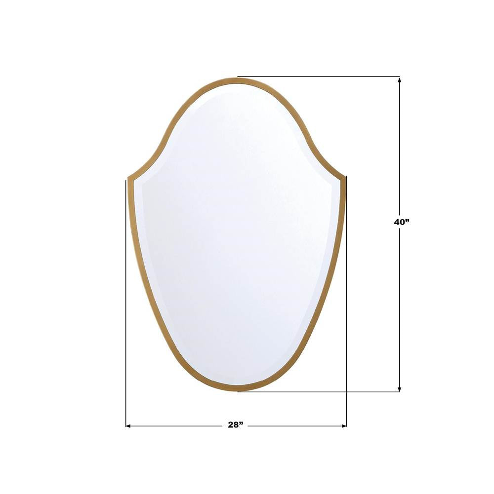 Crystorama LIN-M428-GA Antique Gold Lindee 28'' Antique Gold Mirror Image 2