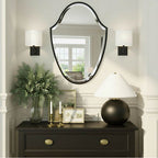 Crystorama LIN-M428-MK Matte Black Lindee 28'' Matte Black Mirror Image 3