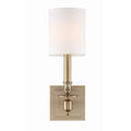 Crystorama LLO-481-AG Aged Brass Lloyd 1 Light Aged Brass Wall Mount Image 1