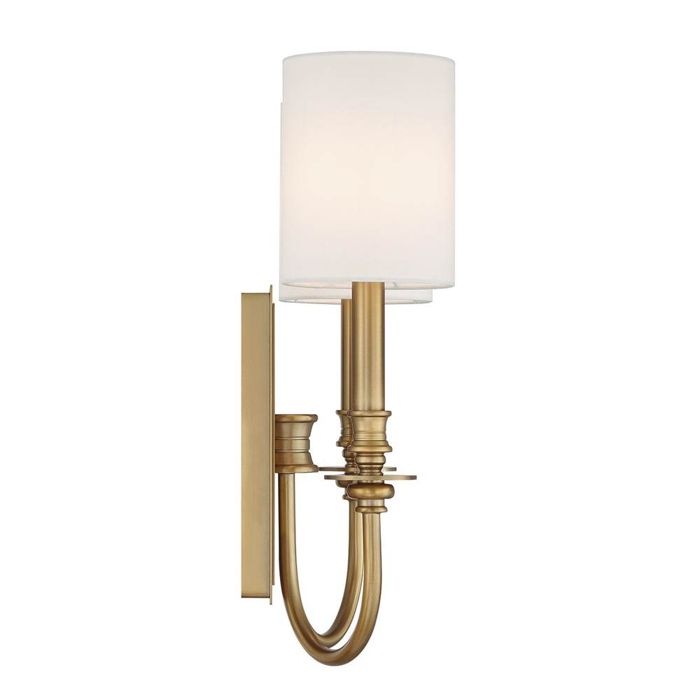 Crystorama LLO-482-AG Aged Brass Lloyd 2 Light Aged Brass Sconce Image 4