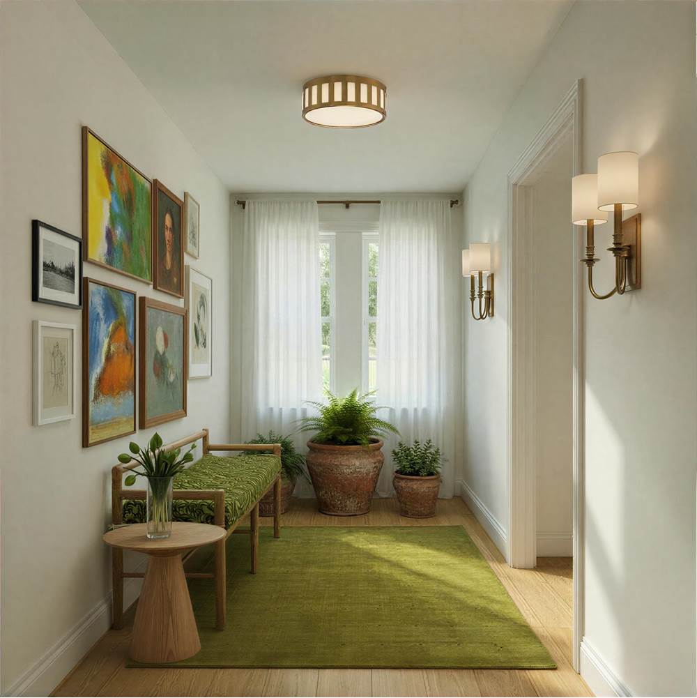Crystorama LLO-482-AG Aged Brass Lloyd 2 Light Aged Brass Sconce Image 2