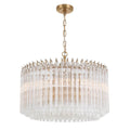 Crystorama LOF-5007-AG Aged Brass Lofton 7 Light Aged Brass Chandelier Image 1