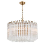 Crystorama LOF-5007-AG Aged Brass Lofton 7 Light Aged Brass Chandelier Image 1