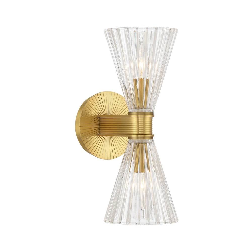 Crystorama LOT-702-LG Luxe Gold Lotus 5.5'' Luxe Gold Sconce Image 1