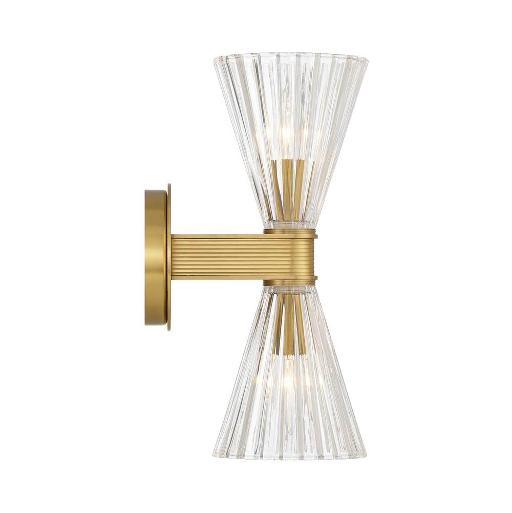 Crystorama LOT-702-LG Luxe Gold Lotus 5.5'' Luxe Gold Sconce Image 6