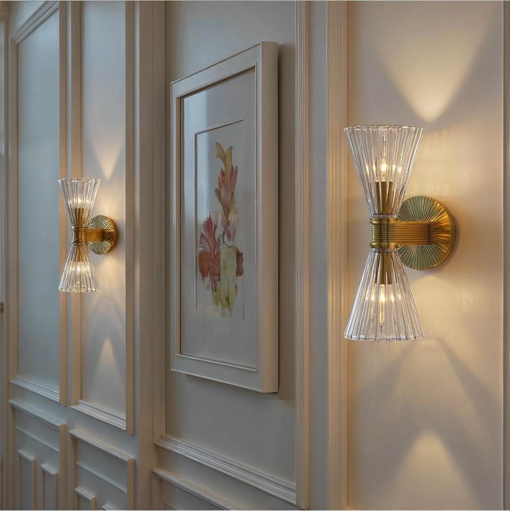 Crystorama LOT-702-LG Luxe Gold Lotus 5.5'' Luxe Gold Sconce Image 4