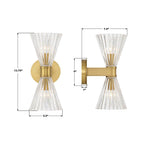 Crystorama LOT-702-LG Luxe Gold Lotus 5.5'' Luxe Gold Sconce Image 3