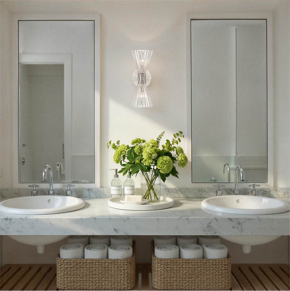 Crystorama LOT-702-PN Polished Nickel Lotus 5.5'' Polished Nickel Sconce Image 3