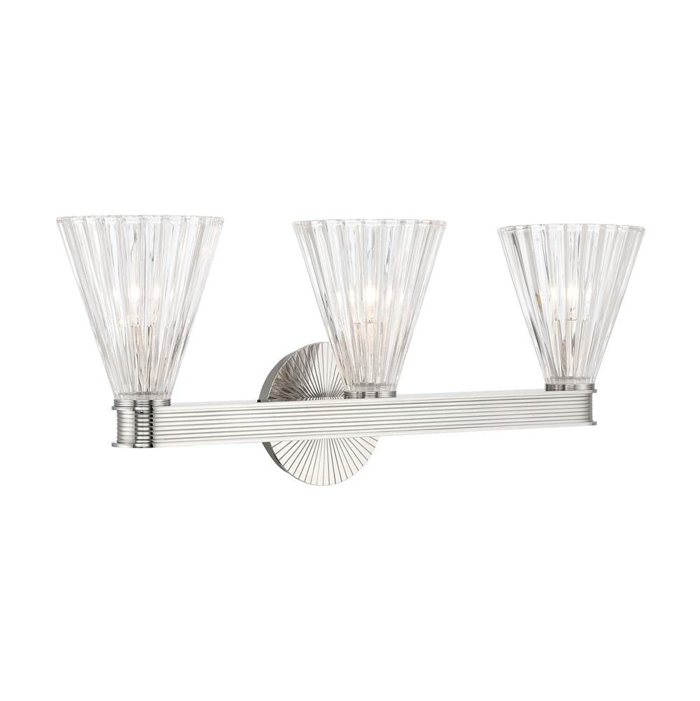 Crystorama LOT-703-PN Polished Nickel Lotus 23.5'' Polished Nickel Bathroom Vanity Image 6