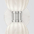 Crystorama LOT-712-PN Polished Nickel Lotus 5'' Polished Nickel Sconce Image 4